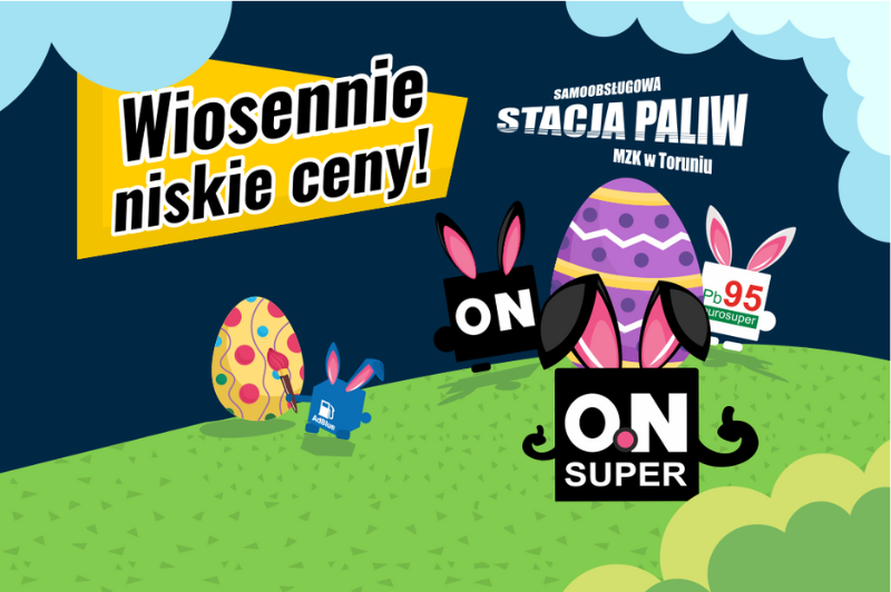 

 Wielkanocna Promocja na Stacji Paliw MZK w Toruniu! 
Zatankuj taniej, jedź bez stresu i cie...