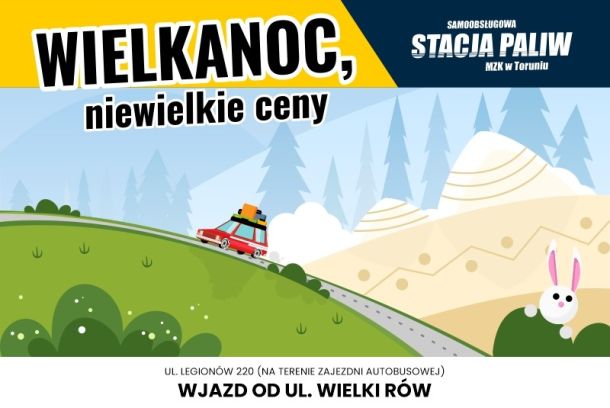 Grafika - Wielkanoc na stacji paliw