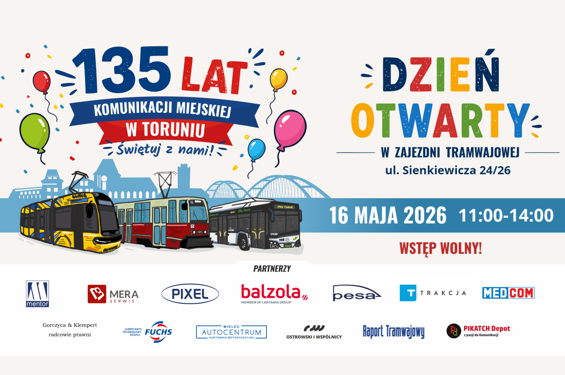 ZNak graficzny kampanii oraz zdjęcie pantografu