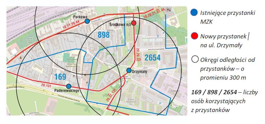 Mapa Podgórza