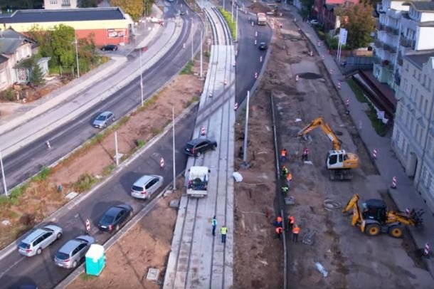 budowa linii tramwajowej, ul. Szosa Chełmińska